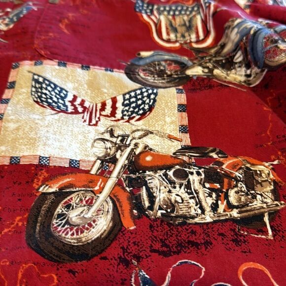Clearwater Outfitters Sportswear Motorcycle Button Down Shirt Size Medium - Picture 9 of 9
